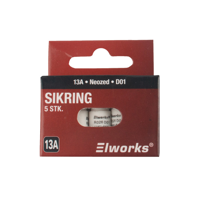 Sikringer 13A D01 5-pk.